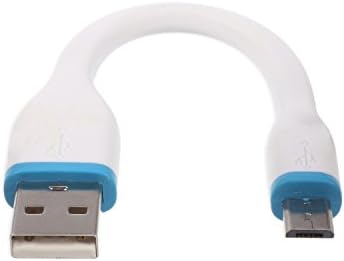 Esorun 4.8-Inch Cute Pliable and Durable Micro USB Cable, White (SC5P)
