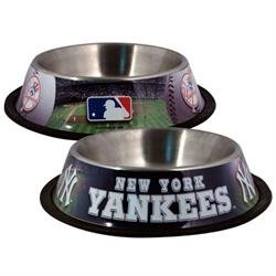New York Yankees Metal Pet Dish