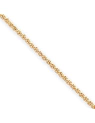 18in Gold-plated 2mm French Rope Chain, Best Quality Free Gift Box Satisfaction Guaranteed
