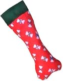 New 20 Red Dog Shaped Bone Christmas Holiday Stocking