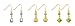 Jewelry : 10k Yellow Gold 3-Piece Dangle Earring Box Set