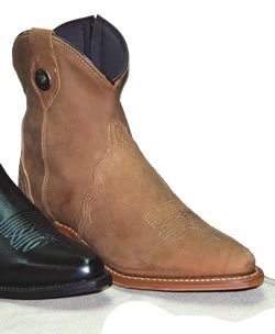 Abilene Women’s Light Brown Distressed Zipper Boot # 9201 Picture