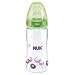 NUK 10216104 First Choice+ Babyflasche aus PA 300 ml mit Anti-Colic-Trinksauger Silikon Gr��e 2 M (6-18 Monate) f�r Milch, Farbe gr�n