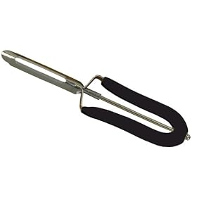 Amco Swing-A-Way 327BK Surgical Stainless Steel Peeler, Black by Amco