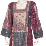 Womens Shalincraft Caftans Dress Long Sleeve Evening Gown Cotton Size S (kftn684)