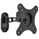 10" - 24" LCD Monitor/TV Articulating Single-Arm Wall Mount Bracket w/Tilt (Black)