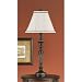 Murray Feiss 9476RW Chandelier Library 1 Light Table Lamp and Shade in Rubbed Wo