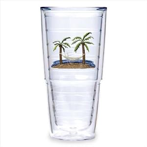 Tervis Tumbler Palm and Hammock 24-Ounce Double Wall Insulated Tumbler, Set of 2 by