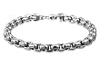 Venetian-b Dome Profile Titanium Box Chain Bracelet with Casted Steel Lobster Clasp