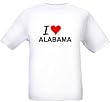 I LOVE ALABAMA - State-series - White T-shirt
