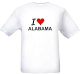 I LOVE ALABAMA - State-series - White T-shirt