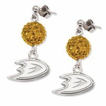 Anaheim Ducks Ovation Crystal Earrings