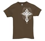 Decorative Cross T-Shirt-Womens-Red-Small Decorative Cross T-Shirt-Womens-Red-Small