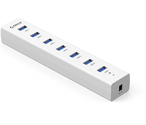 ORICO H7013-U3 7 Ports Portable Super Speed USB 3.0 Hub 7 Tablet HUB expansion (White)