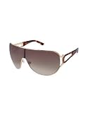 Marc Jacobs Aviator Shield Metal Sunglasses gold havana/shaded brown