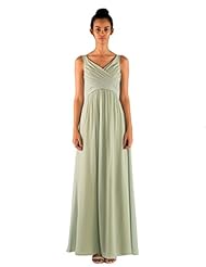 Sleeveless Tank Chiffon/Polyester Crinkled Pleated Prom Dress 