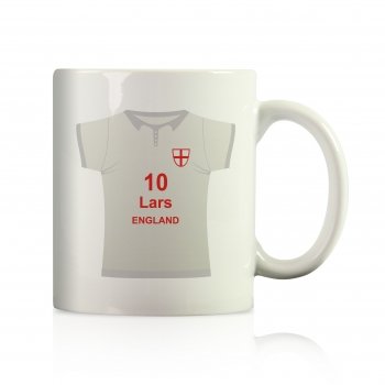 England EUROPA 2012 Trikot Becher mit Namen und Nummer