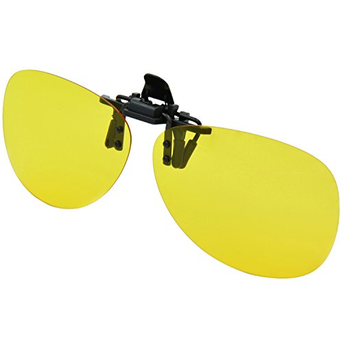 Besgoods Polarized Clip-on Sunglasses Yellow Night Vision Driving Outdoor