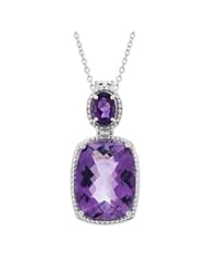 Amethyst Necklace in 925 Sterling Silver