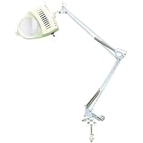 4 Dia. Illumintd. Magnif, 110V Desk Lamp, White by Magnif