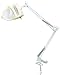4" Dia. Illumintd. Magnif, 110V Desk Lamp, White