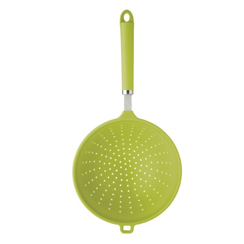 KitchenCraft Colourworks Sieb, Silikon, 19 cm, gr&uuml;n