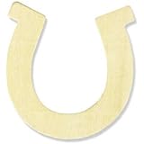 Package of 36 - Horseshoe Unfinished Wood Cutouts