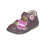 Girls' Butterfly Mary Jane Color: Brown, Size: 8