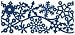 Queen & Co Felt Fusion 2-7/10 Inch by 1 Yard Self Adhesive Ribbon, Winter Dark Blue