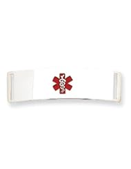 14k Gold White Gold Medical Jewelry ID Plate