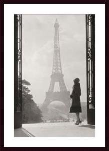 Paris 1928 by Clasicstock Classicstock 36.00X24.00 Framed with Black Wood Frame
