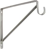 Stanley Hardware V8186 11" X 12-5/8" Shelf/Hang Rod Bracket in Satin Nickel