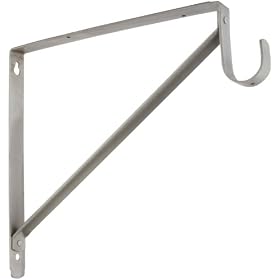 Click here to buy Stanley Home Designs Satin Nickel Shelf and Hang Rod Bracket #820209 by Stanley.