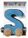 NameTrain Bright Finish Letter Cars - S