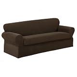 maytex slipcovers-Maytex Carter Slipcover Sofa, Chocolate