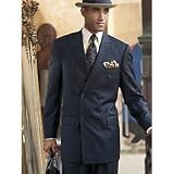 Striped Super 100s Wool Double-Breasted Suit
