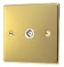 POLISHED BRASS TV SOCKET C434PBW