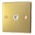 POLISHED BRASS TV SOCKET C434PBW