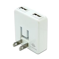 PLANEX 「充電万能」 2ポートUSB充電器 ホワイト PL-WUCHG01 Xperia,ウォークマンNW-X1060,X06HT,iPod,iPhone 3G/3GS/4, PSP, DS, DSLite, DSi 対応USB ACアダプタ (海外対応)