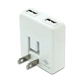 PLANEX 2ポート急速充電 Xperia, X06HT HTC Desire,iPod, iPhone 3G/3GS/4, PSP, DS, DSLite, DSi 対応USBモバイル ACアダプタ (海外対応) ホワイト PL-WUCHG01