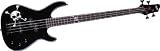 Squier by Fender MB-4 Skull and Crossbones Electric Bass Guitar