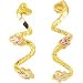 Beautiful! Diamond-cut 10K Yellow-gold Black Hills Gold 2 Leaf Dangle-Post-earrings