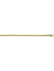 18K Gold Green Cable Silk 3.3mm Necklace 24 Inch