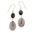 Quartz and Labradorite French Wire Earrings