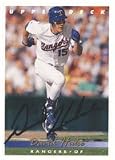 David Hulse, Texas Rangers Autographed Card