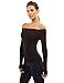 PattyBoutik Women's Off Shoulder Long Sleeve Top