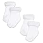 The Children's Place Baby-girls Optic White Booties 2-pack