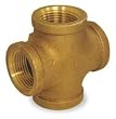 Industrial Grade 1VFC2 Cross, Red Brass, 3/4 In, 150 PSI