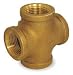 Industrial Grade 1VFC2 Cross, Red Brass, 3/4 In, 150 PSI