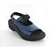 Jewel Women's Walking Sandals in Metal Blue Soft Metallic